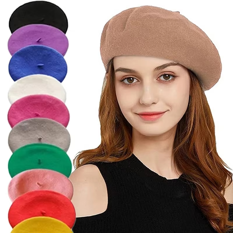 Women Classic Wool Beret Hat S - Beret French Wool ulasan dan harga